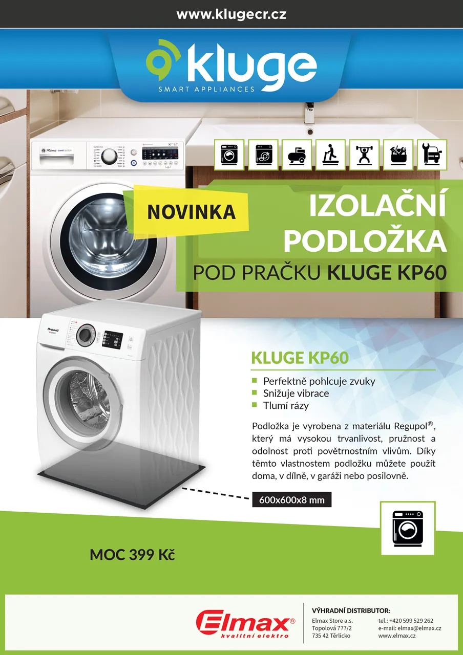 Obrázok Pryžová podložka pod práčky KP60