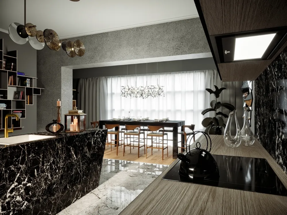 Obrázok Odsávač vstavaný do skrinky SU Mini Black (CDZ6001C)