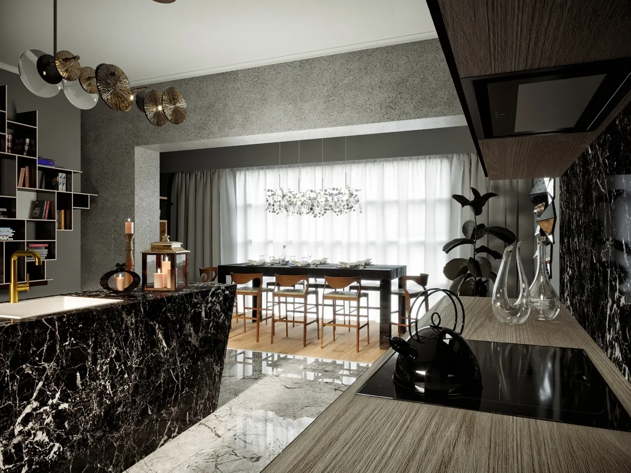 Obrázok Odsávač vstavaný do skrinky SU Mini Black (CDZ6001C)