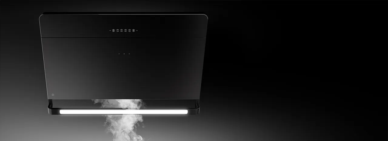 Obrázok Odsávač šikmý komínový Illumia Black (CDP9002C)