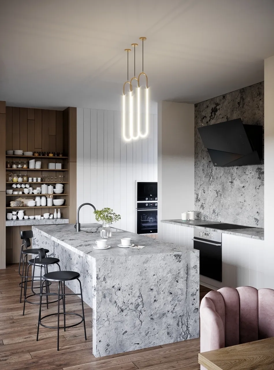 Obrázok Odsávač šikmý komínový Trio Black (CDP9001CC)