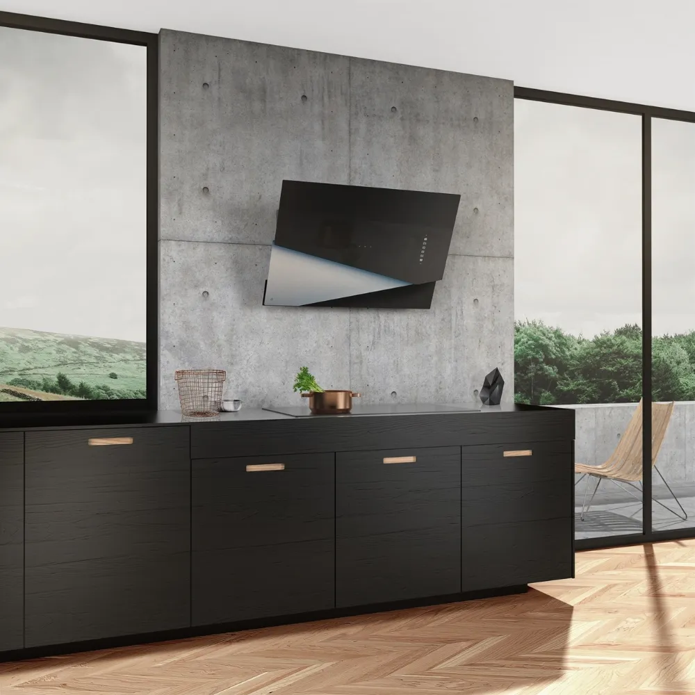 Obrázok Odsávač šikmý komínový Trio Inox (CDP9001CI)
