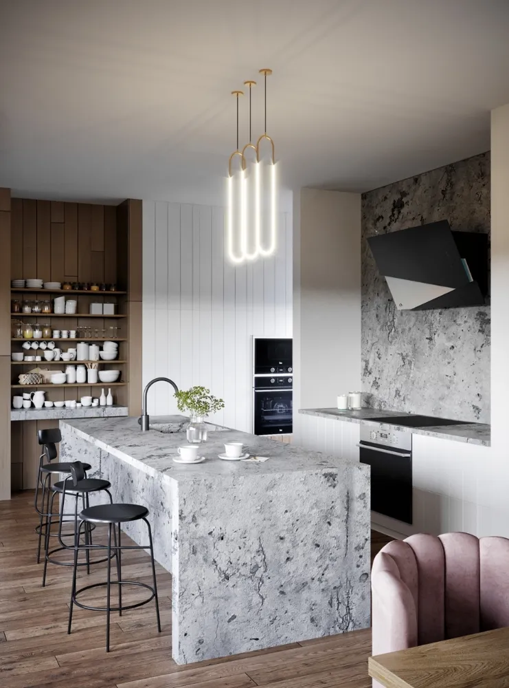 Obrázok Odsávač šikmý komínový Trio Inox (CDP9001CI)