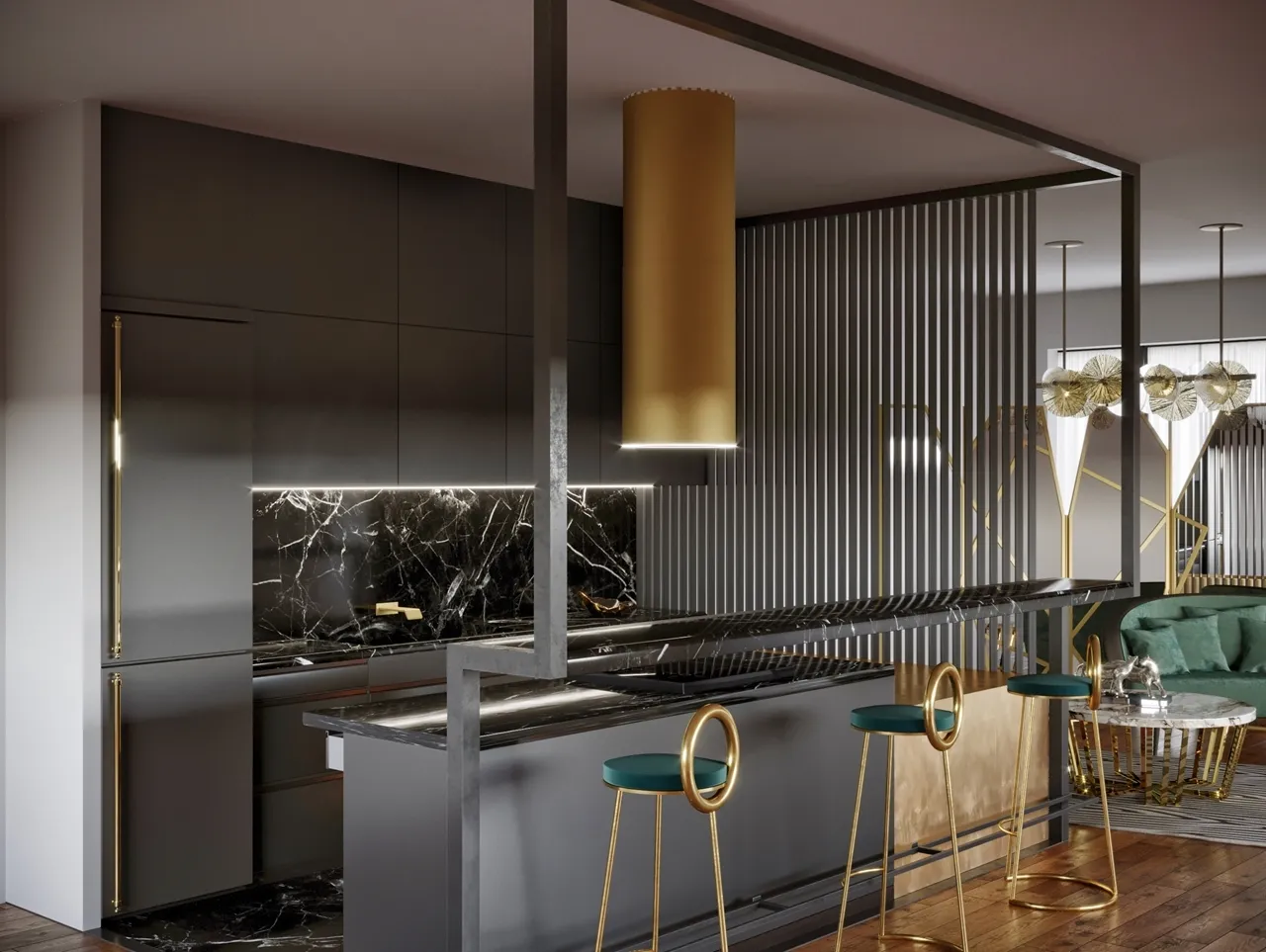 Obrázok Odsávač ostrovčekový Tubus W Gold (CDW3801Z)