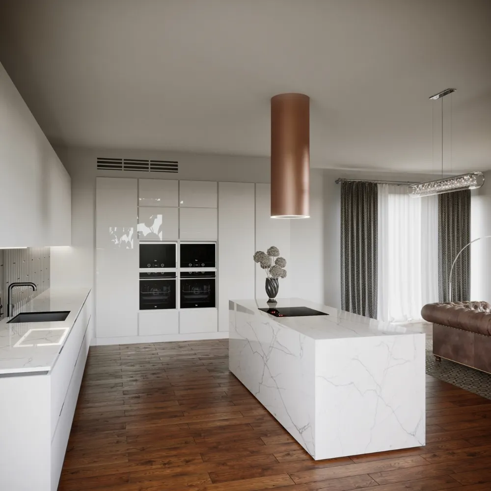 Obrázok Odsávač ostrovčekový Tubus W Copper (CDW3801R)