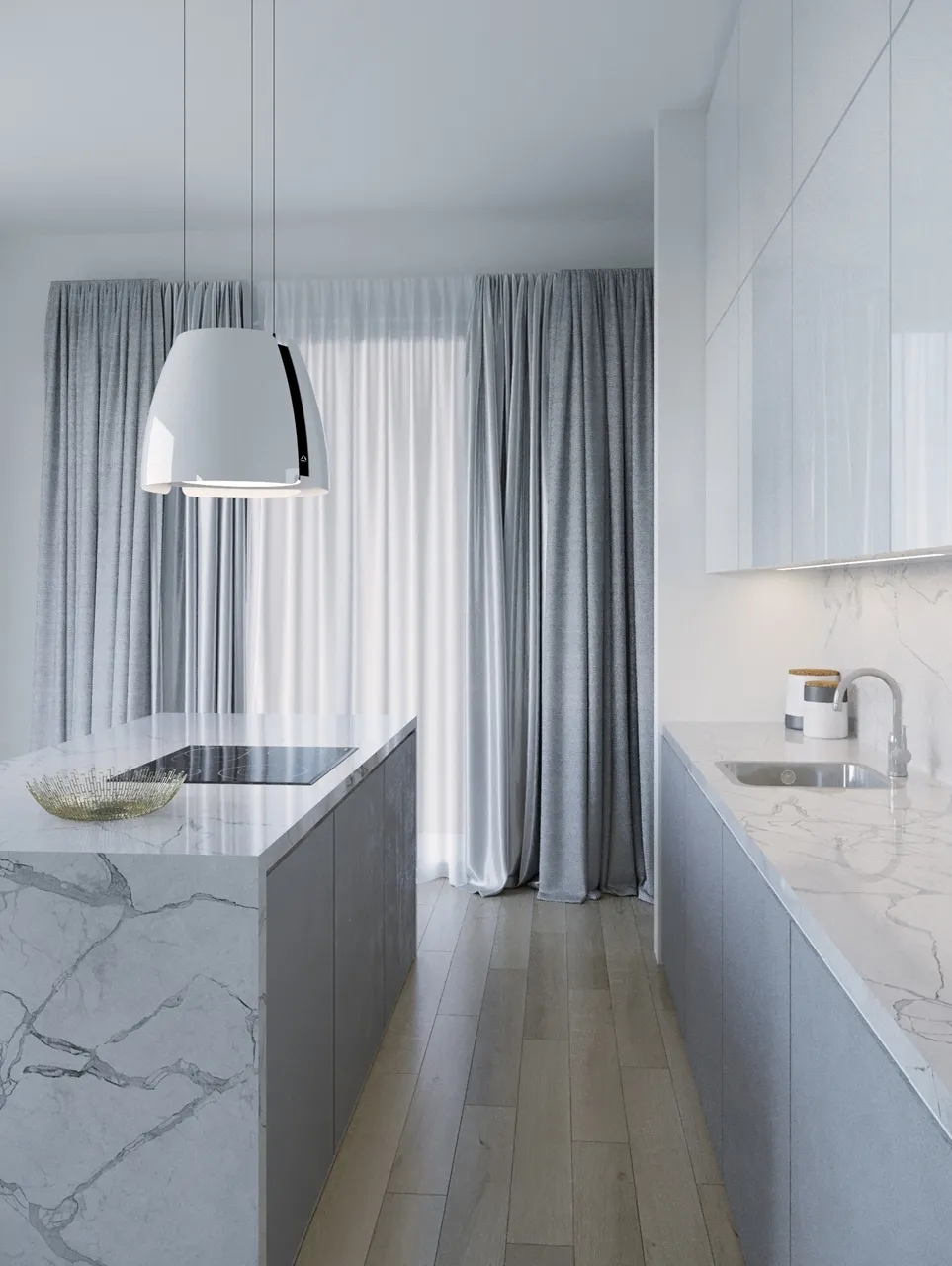 Obrázok Odsávač ostrovčekový Miss W White (CDW5001B)