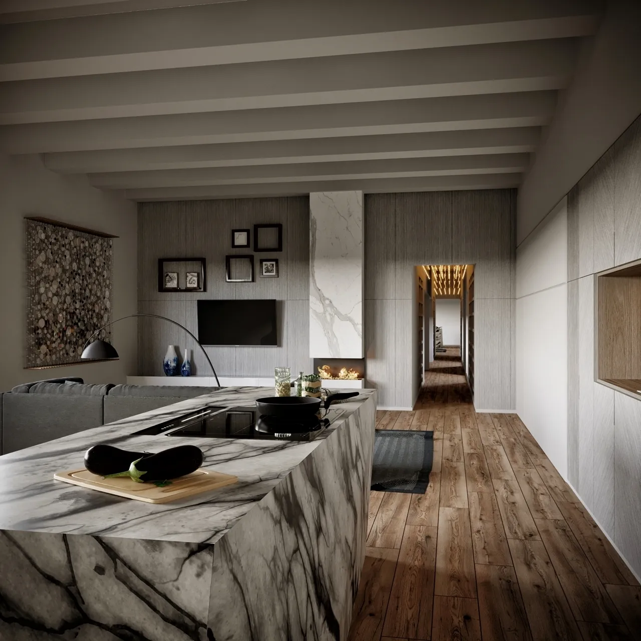 Obrázok Odsávač výsuvný z pracovnej dosky MOONDRAFT 90 Black CDB9001CC