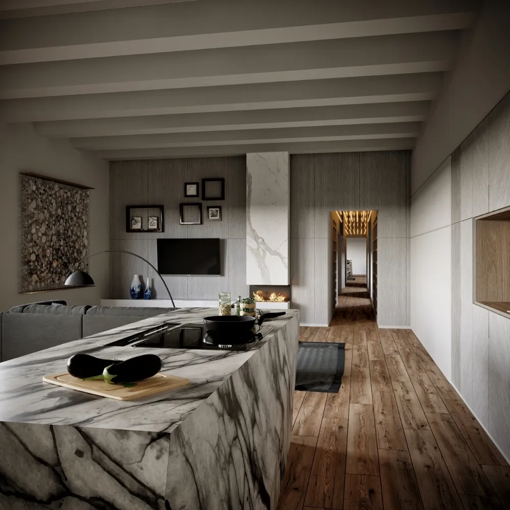 Obrázok Odsávač výsuvný z pracovnej dosky MOONDRAFT 90 Black CDB9001CC