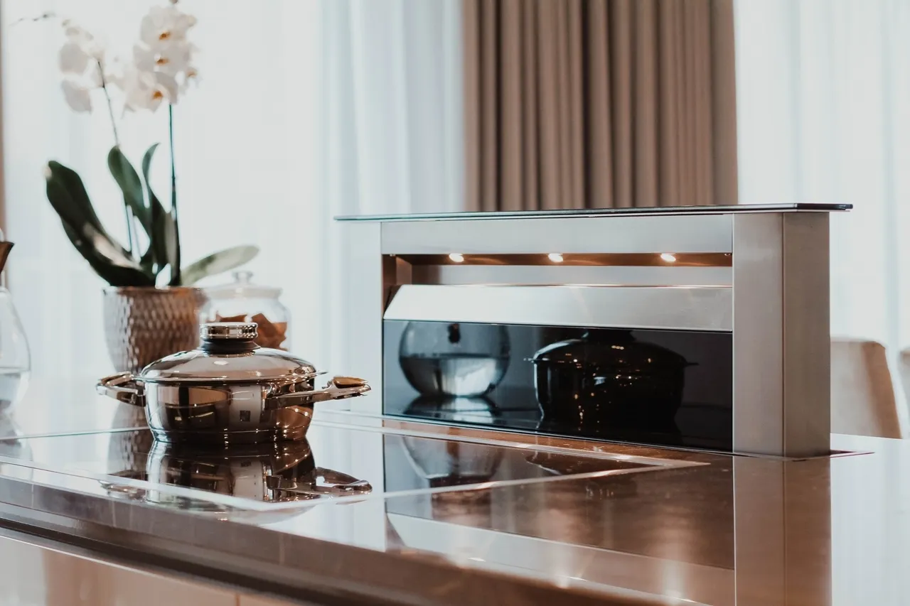 Obrázok Odsávač výsuvný z pracovnej dosky MOONDRAFT 90 Inox CDB9001IC