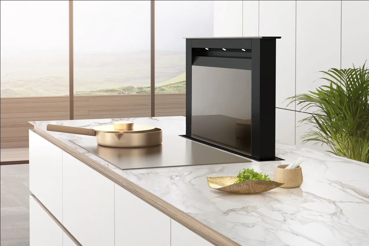 Obrázok Odsávač výsuvný z pracovnej dosky MOONDRAFT 90 Black CDB9001CC