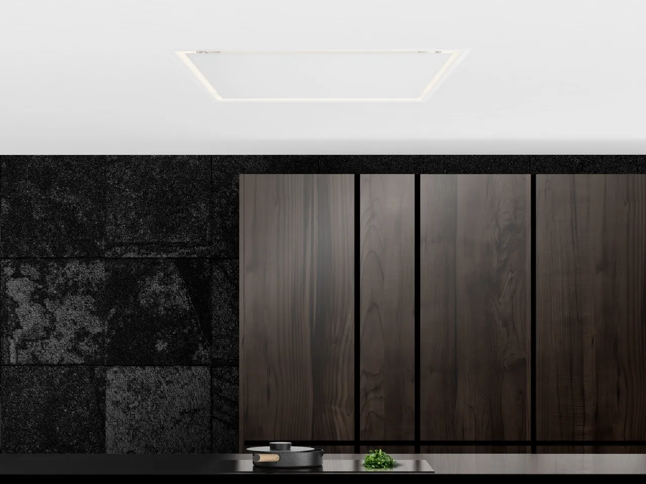 Obrázok Vstavaný stropný odsávač pár SU Frame White (CDS9002B)