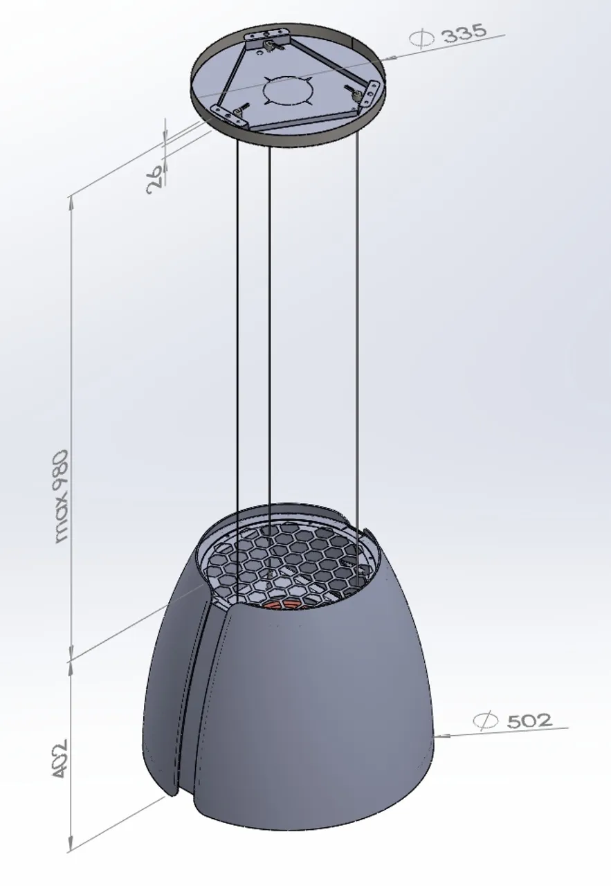 Obrázok Odsávač ostrovčekový Miss W White (CDW5001B)