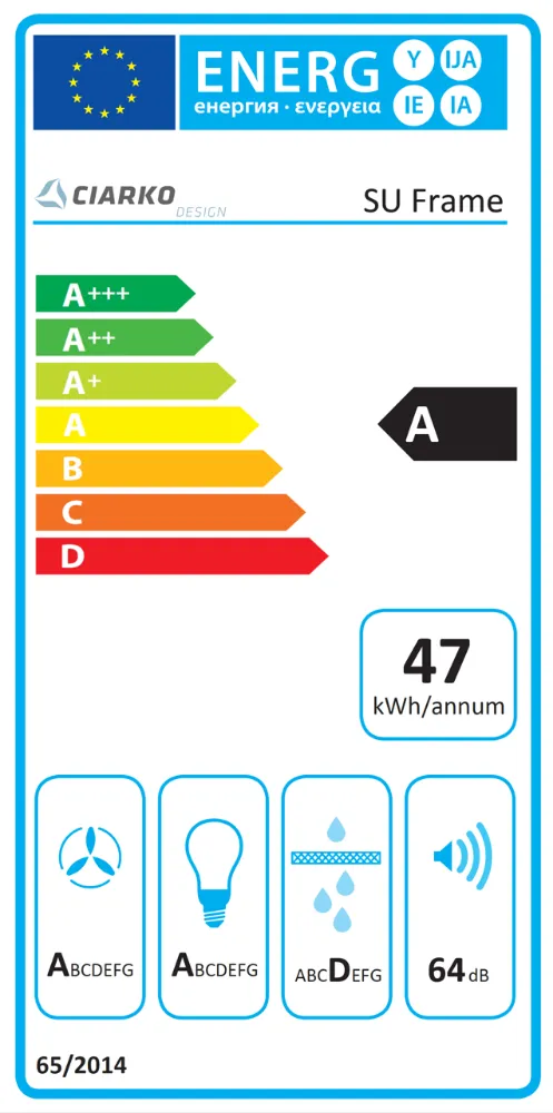 Obrázok Vstavaný stropný odsávač pár SU Frame White (CDS9002B)