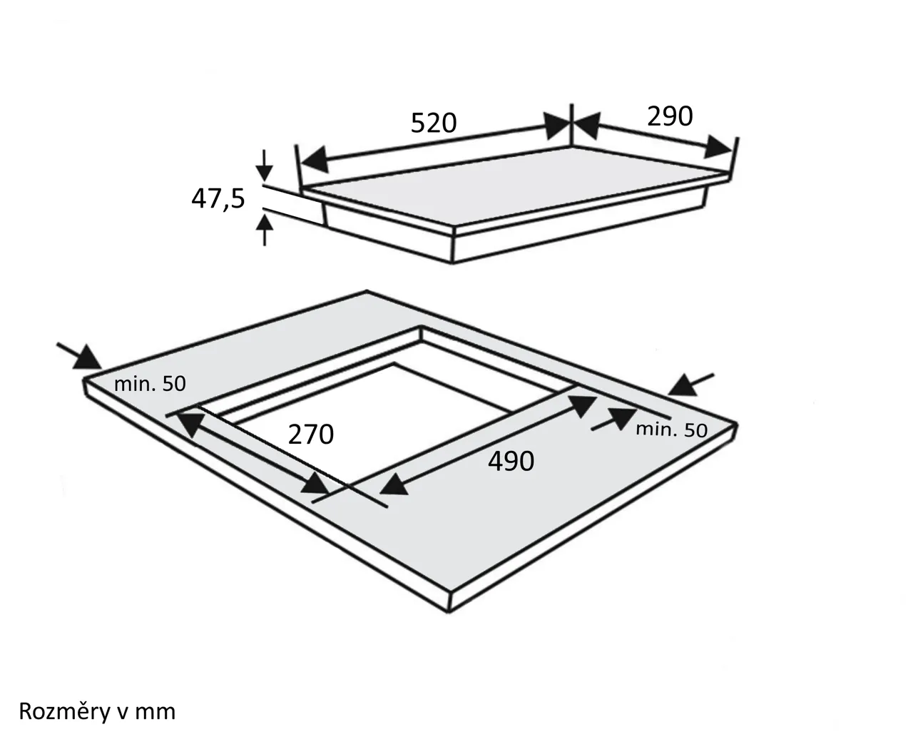 Obrázok DOSKA SKLOKERAMICKÁ KPV3000B