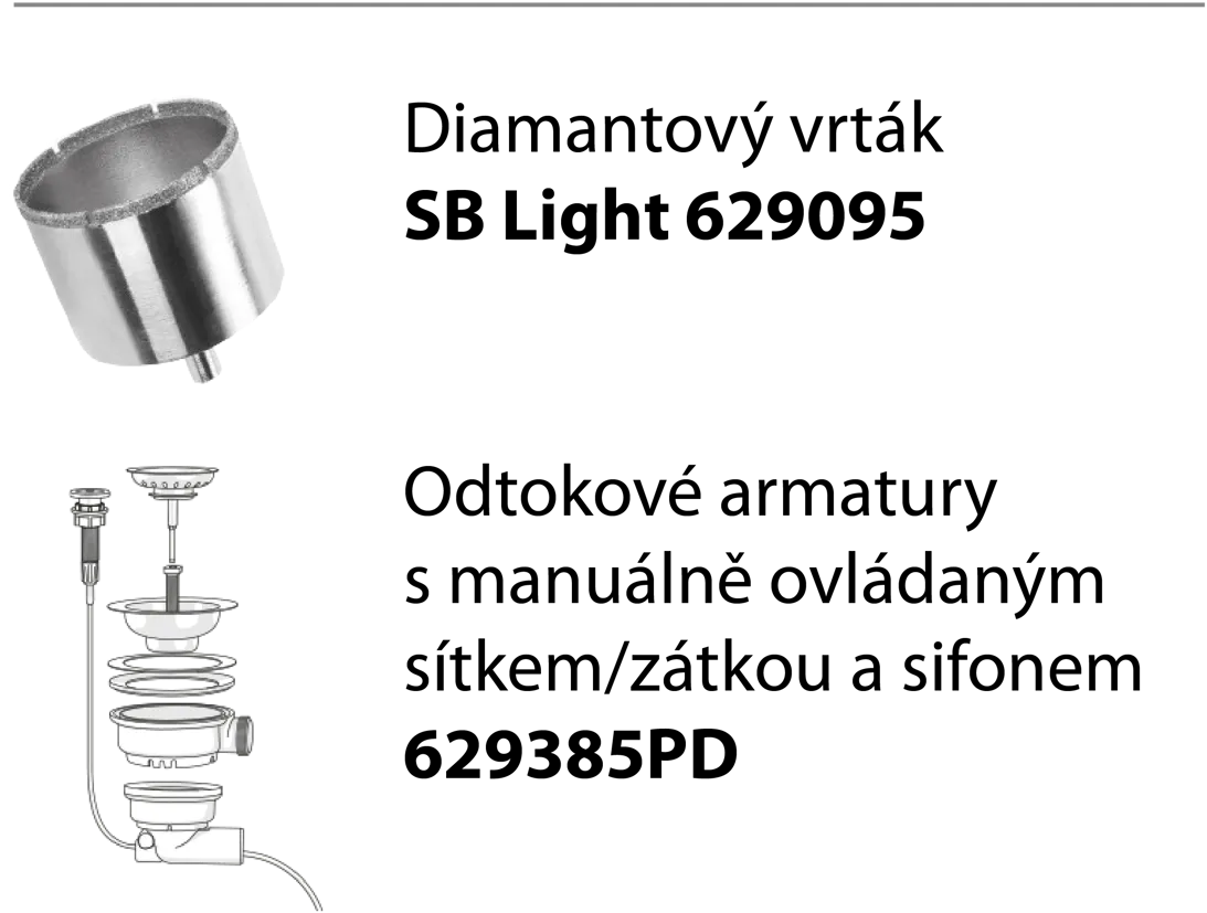 Obrázok Dřez MONO D-100S Polaris (horní uložení)