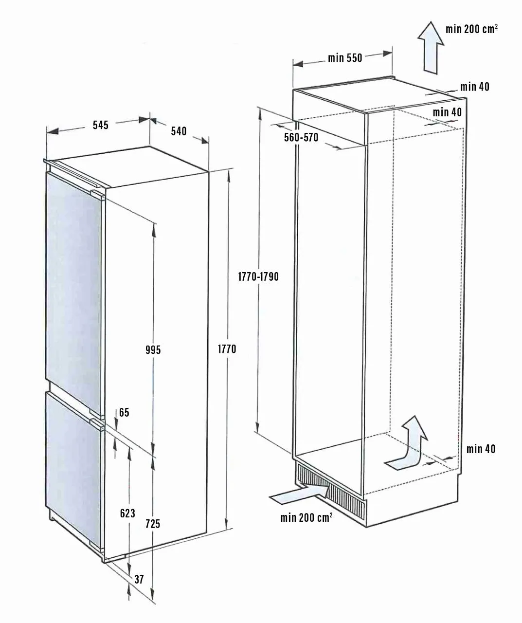 Obrázok CHLADNIČKA DRC1775EN