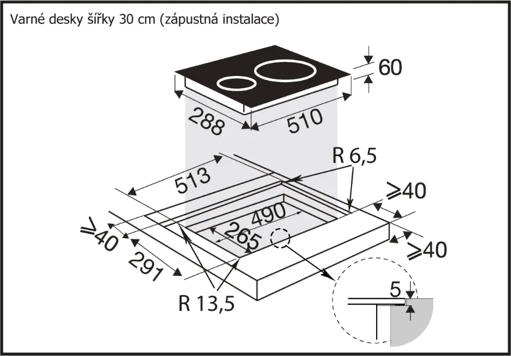 Obrázok DOSKA INDUKČNÁ BPI1621UB