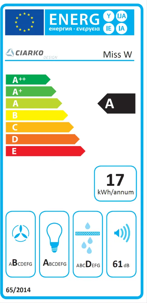 Obrázok Odsávač ostrovčekový Miss W White (CDW5001B)