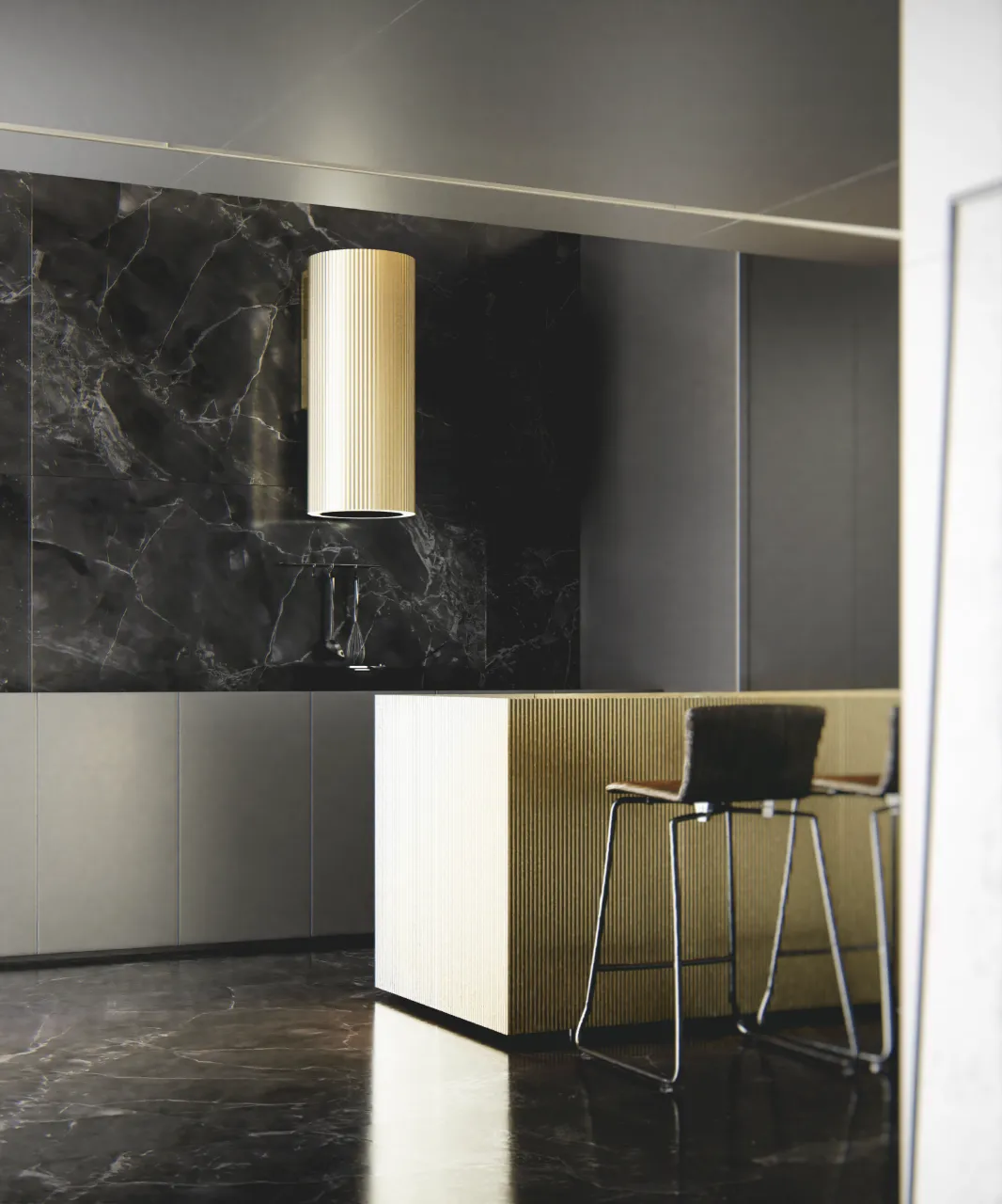 Obrázok Odsavač komínový Monogram Gold (CDP3802Z)