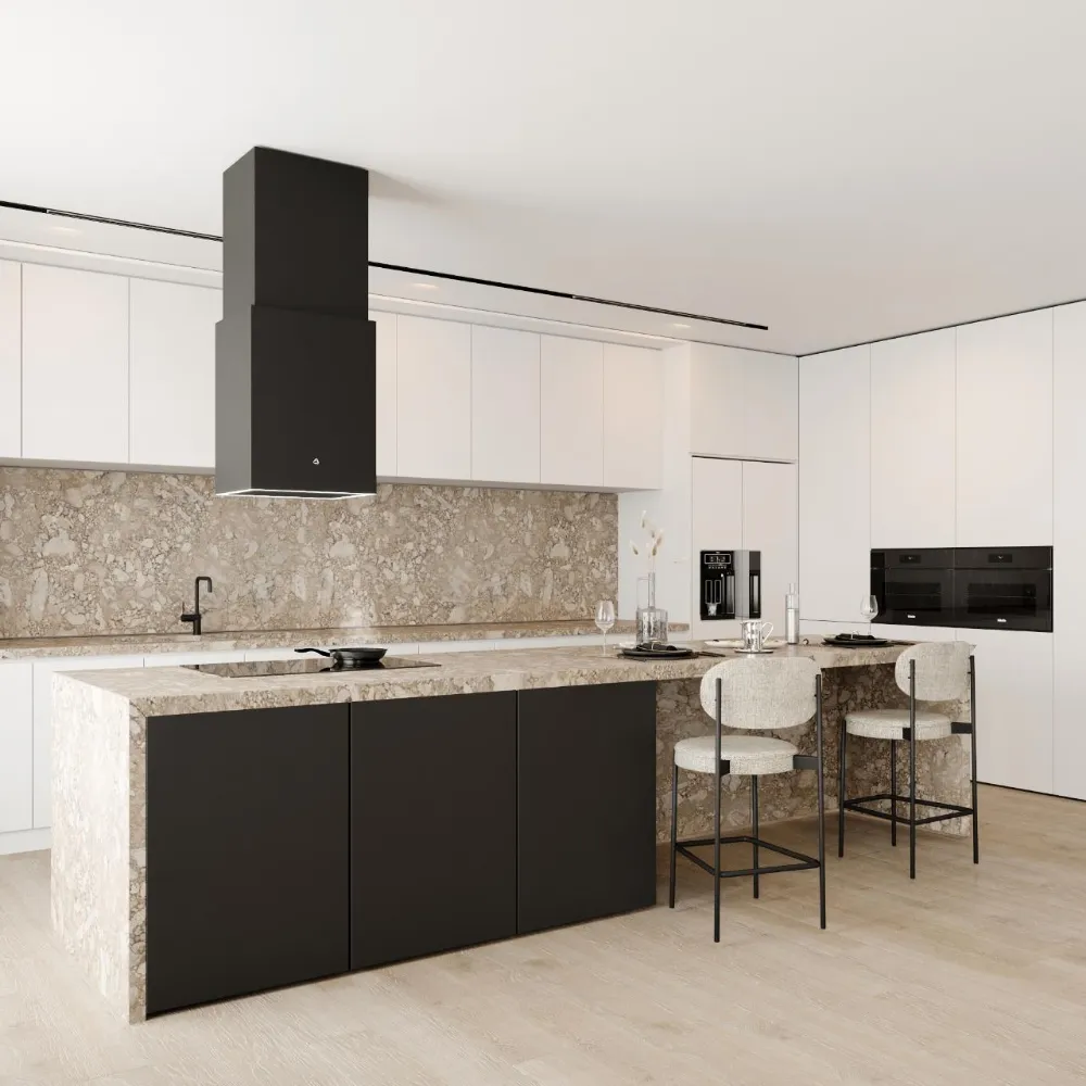 Obrázok Odsavač ostrůvkový Cube W Black (CDW4001C)