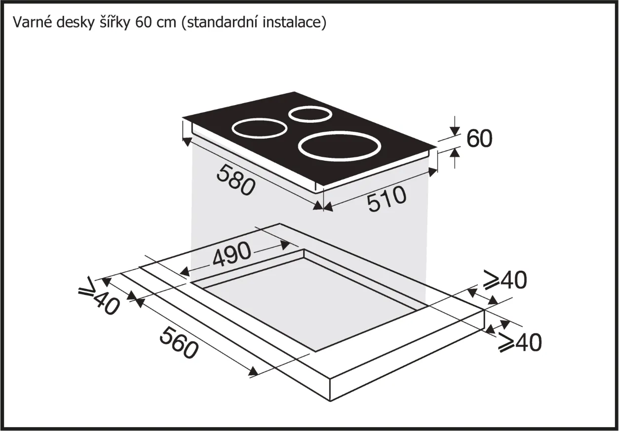 Obrázok DOSKA INDUKČNÁ BPI1641SB