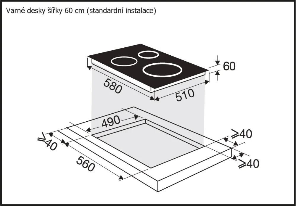 Obrázok DOSKA INDUKČNÁ BPI1641SB