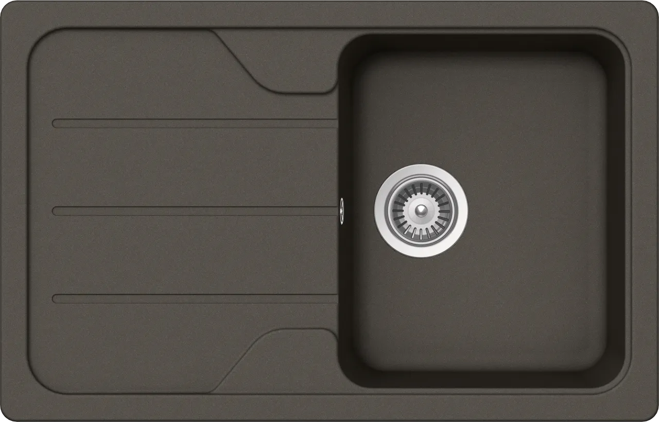 Obrázok Drez FORMHAUS D-100S ASPHALT Horné uloženie