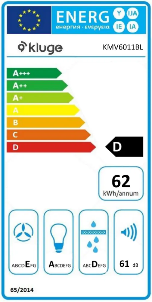 Obrázok Odsavač plně vestavný KMV6011BL