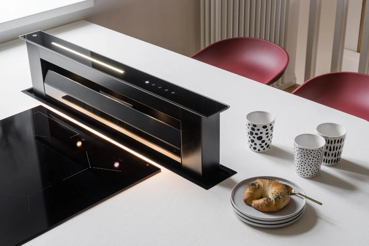 Obrázok Odsávač výsuvný z pracovnej dosky MOONDRAFT 90 Inox CDB9001IC