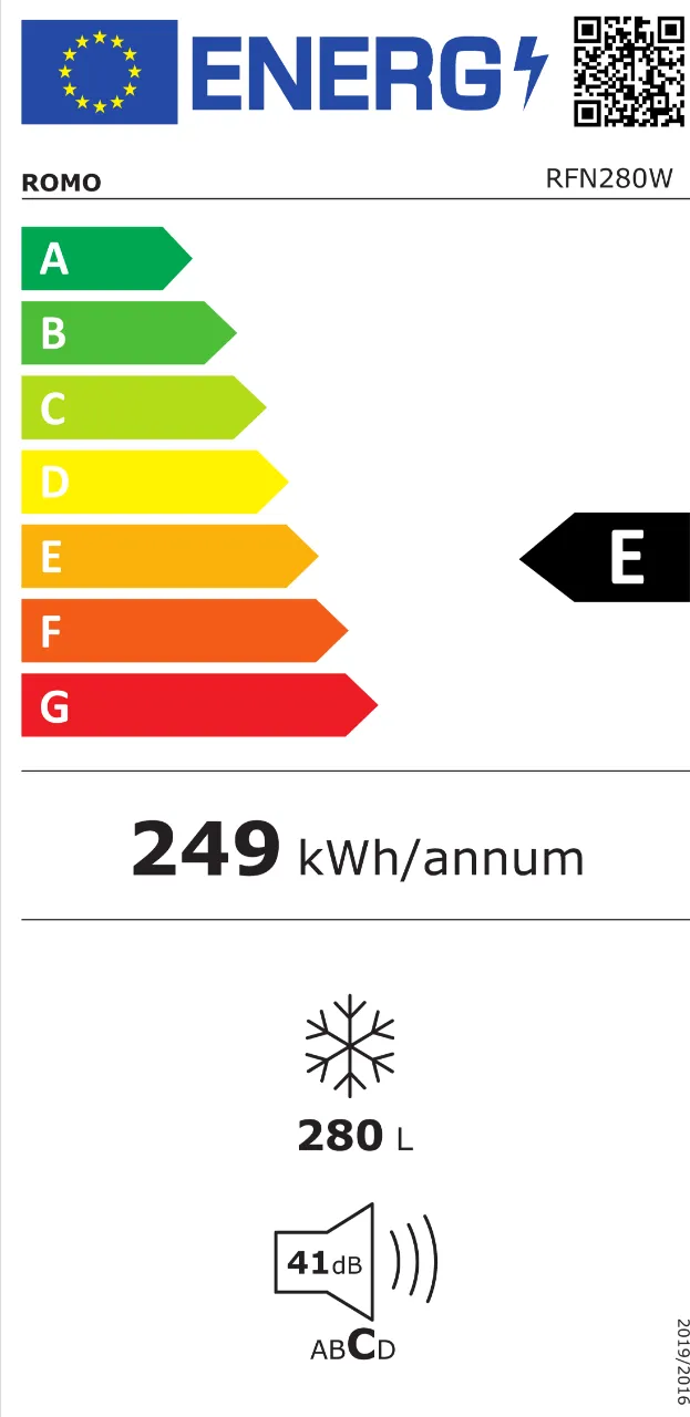 Obrázok MRAZNIČKA RFN280W