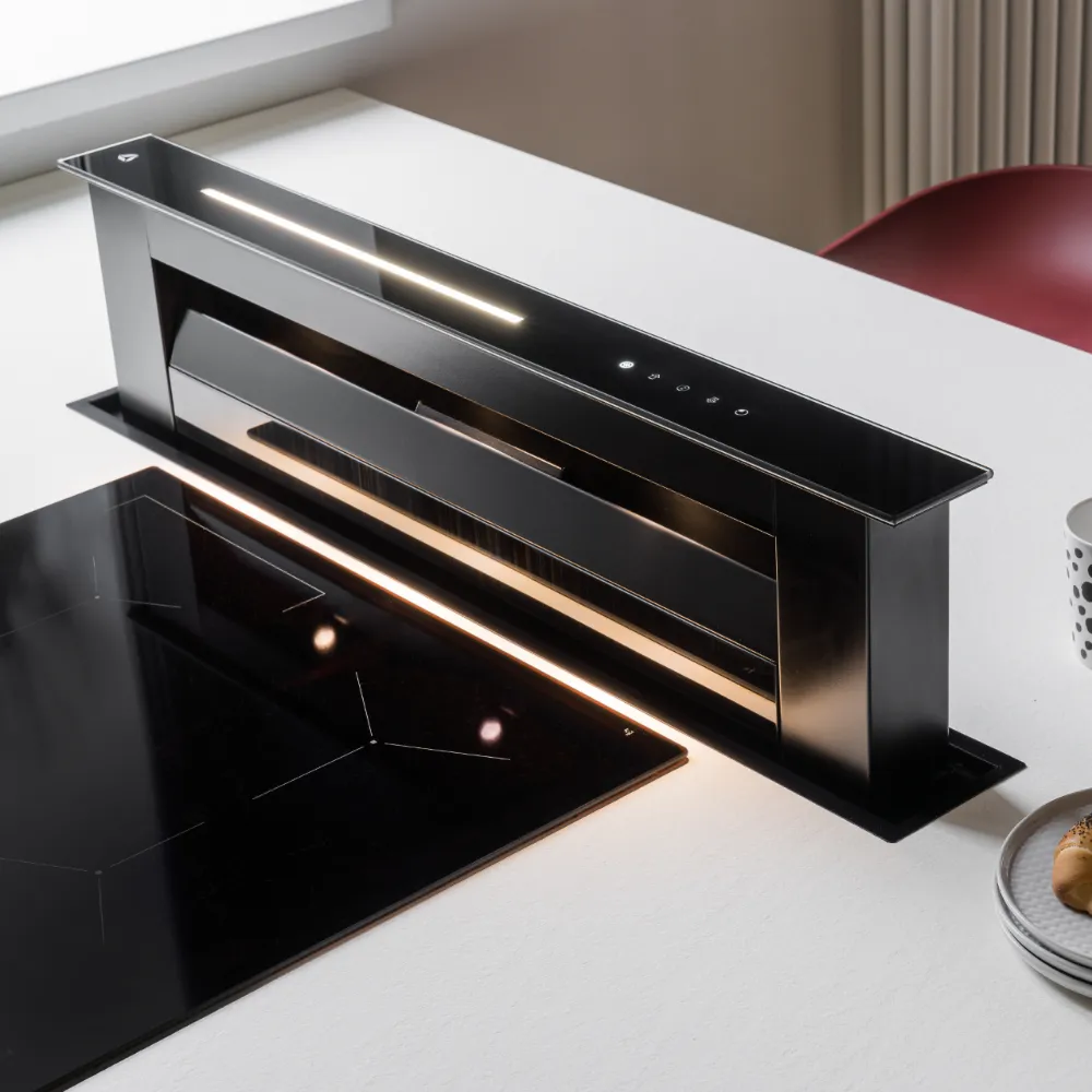 Obrázok Odsávač výsuvný z pracovnej dosky MOONDRAFT 90 Black CDB9001CC