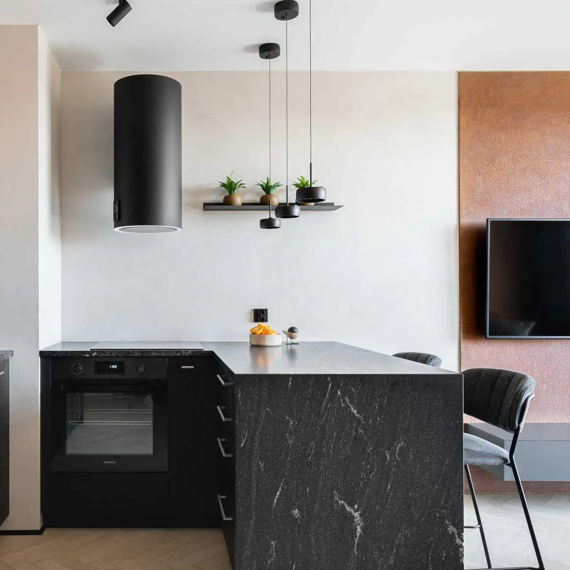 Obrázok Odsávač komínový Tubus Black (CDP3801C)