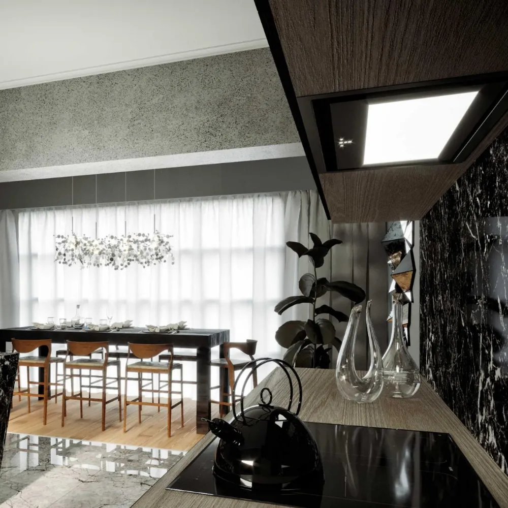 Obrázok Odsávač vstavaný do skrinky SU Mini 74 Black (CDZ7402C)