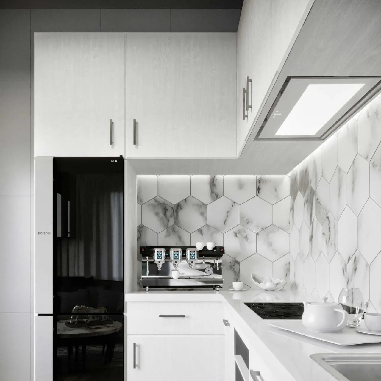 Obrázok Odsávač vstavaný do skrinky SU Mini 74 White (CDZ7402B)