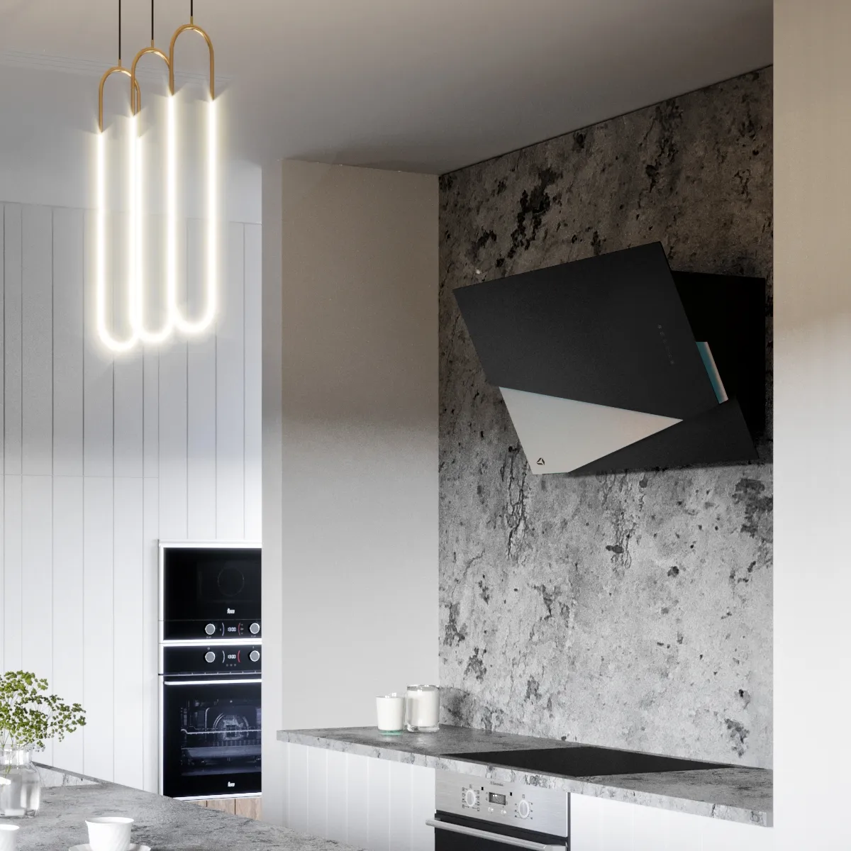 Obrázok Odsávač šikmý komínový Trio Inox (CDP9001CI)