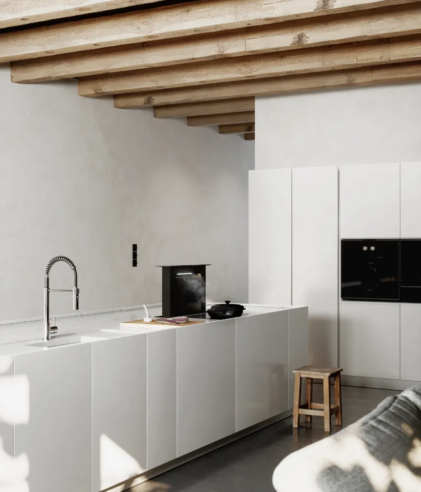 Obrázok Odsávač výsuvný z pracovnej dosky MOONDRAFT 60 Black CDB6001CC