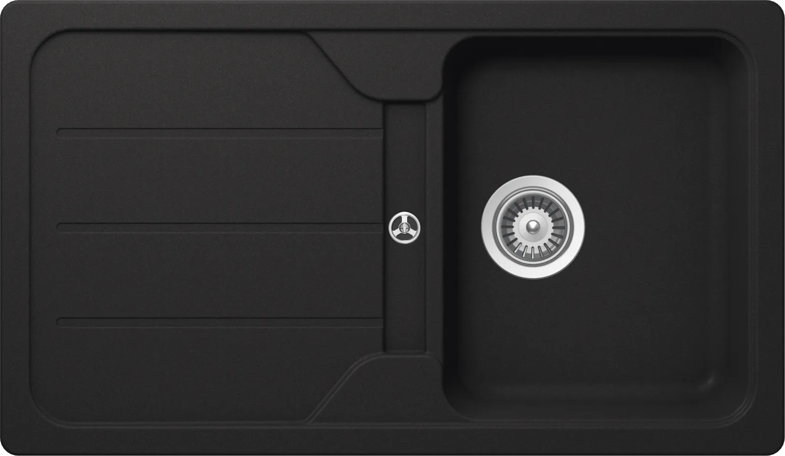 Obrázok Drez FORMHAUS D-100 ONYX Horné uloženie