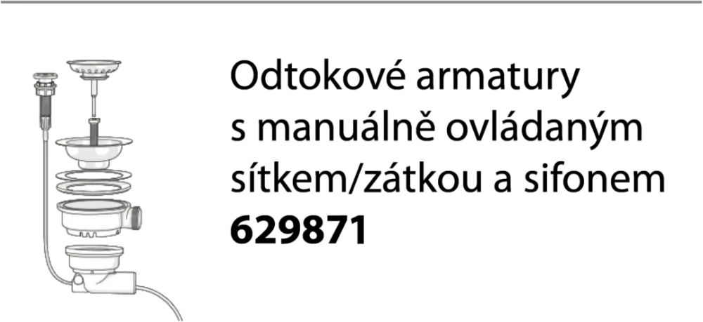 Obrázok Drez FORMHAUS D-100L CROMA Horné uloženie