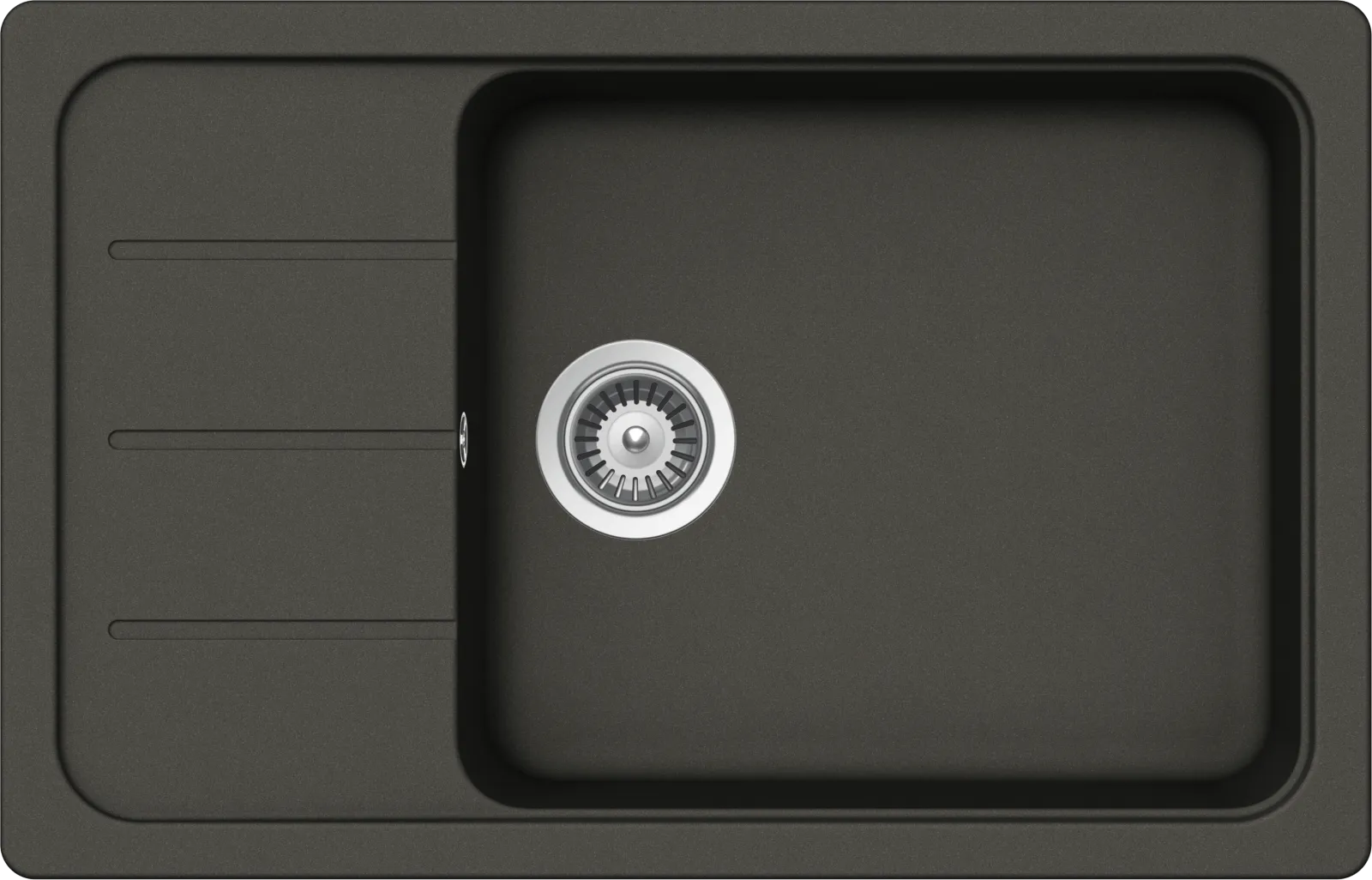 Obrázok Drez FORMHAUS D-100LS ASPHALT Spodné uloženie