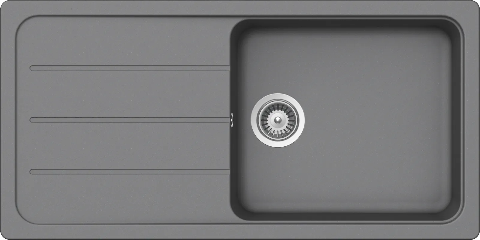 Obrázok Drez FORMHAUS D-100L CROMA Spodné uloženie