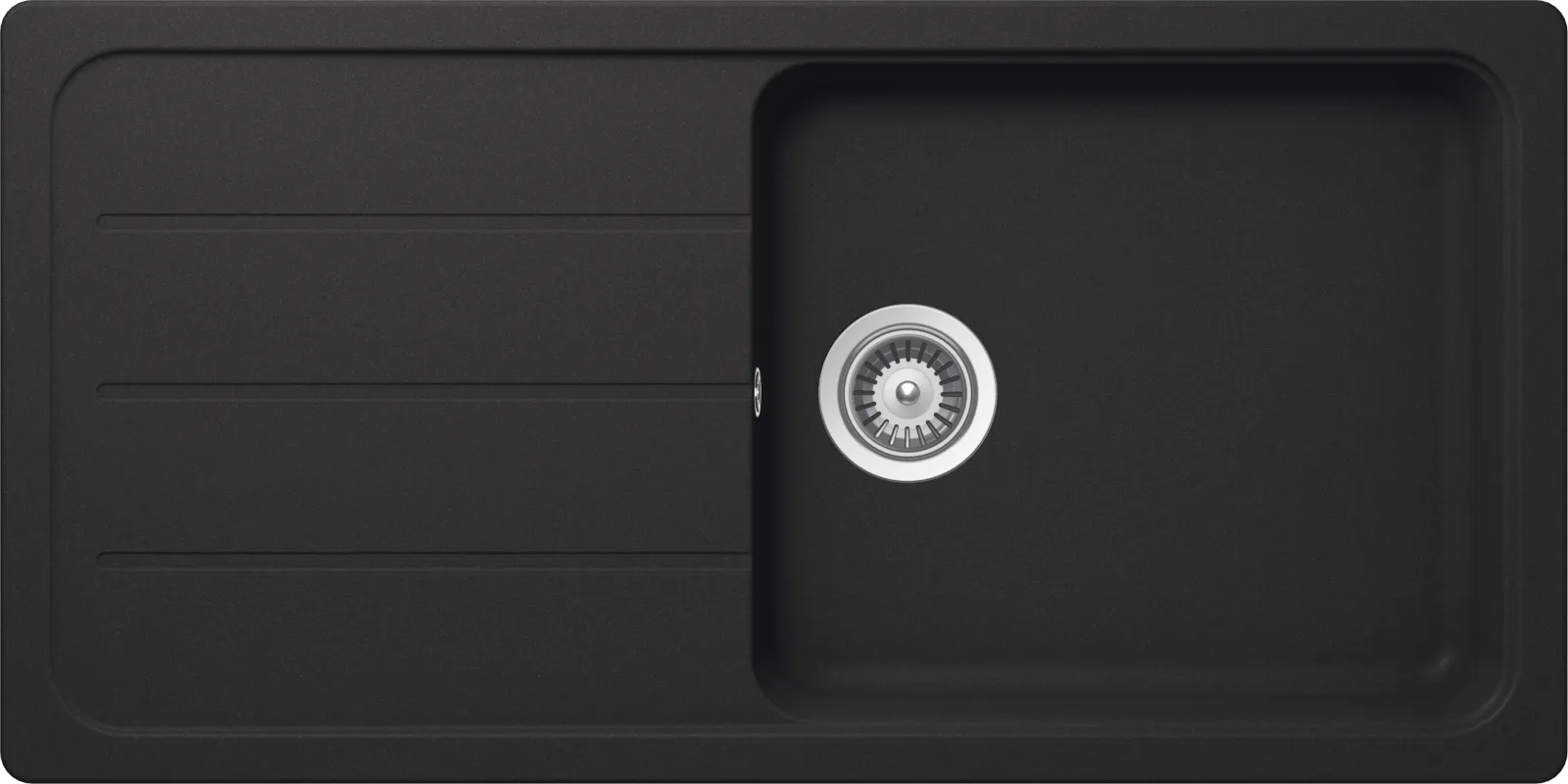 Obrázok Drez FORMHAUS D-100L ONYX Spodné uloženie