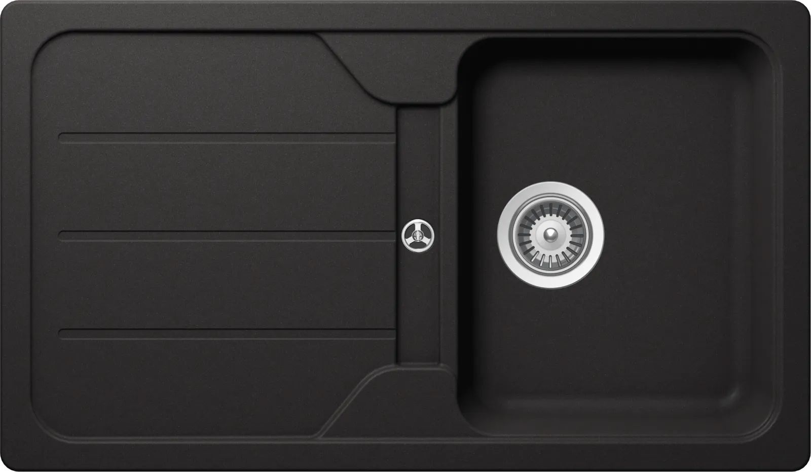 Obrázok Drez FORMHAUS D-100 NERO Spodné uloženie