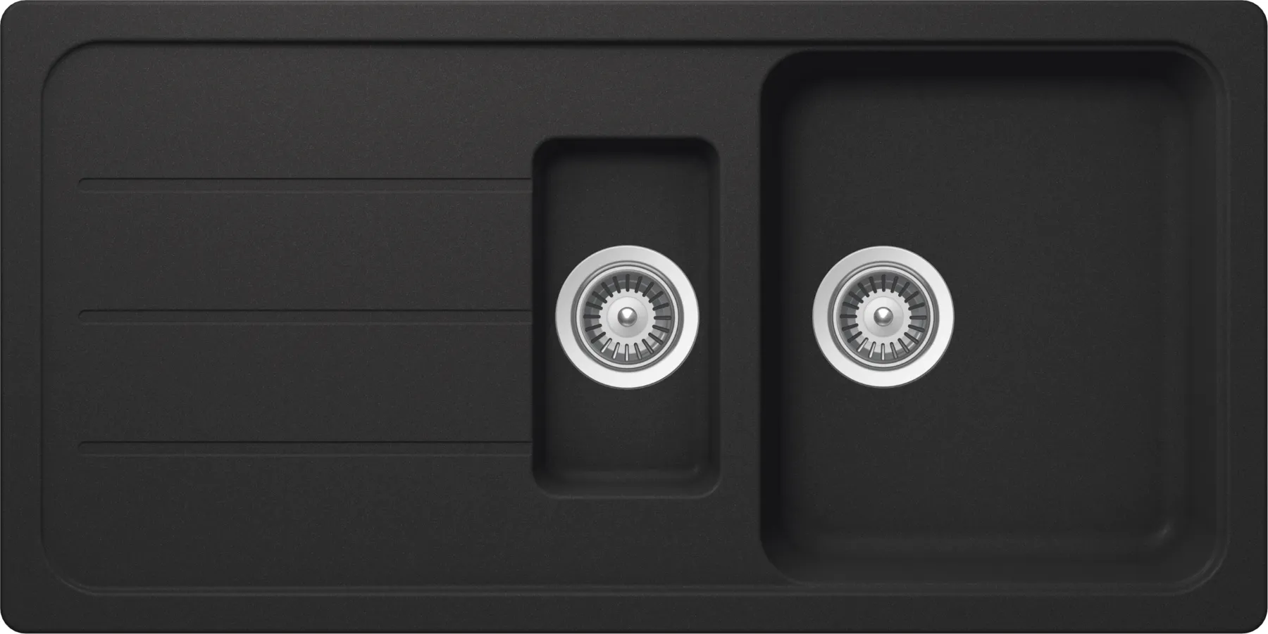 Obrázok Drez FORMHAUS D-150L ONYX Horné uloženie