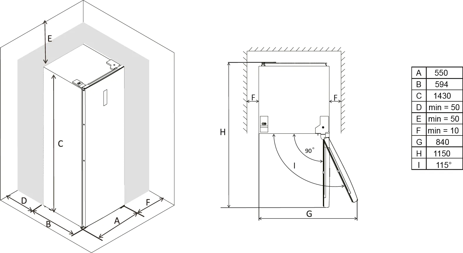 Obrázok MRAZNIČKA VOĽNE STOJACA RFN161WD