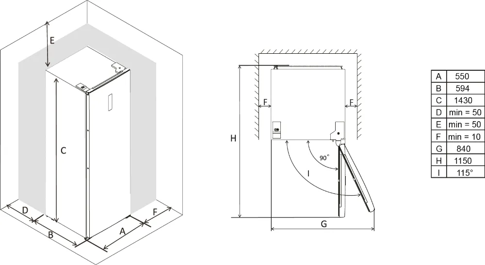 Obrázok MRAZNIČKA VOĽNE STOJACA RFN161WD