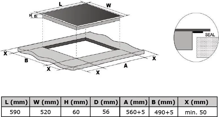 Obrázok DOSKA INDUKČNÁ KPI6031B