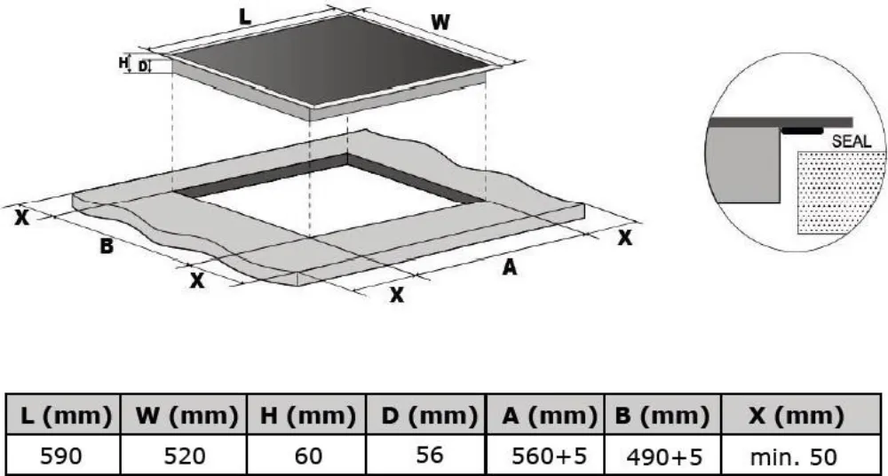 Obrázok DOSKA INDUKČNÁ KPI6031B