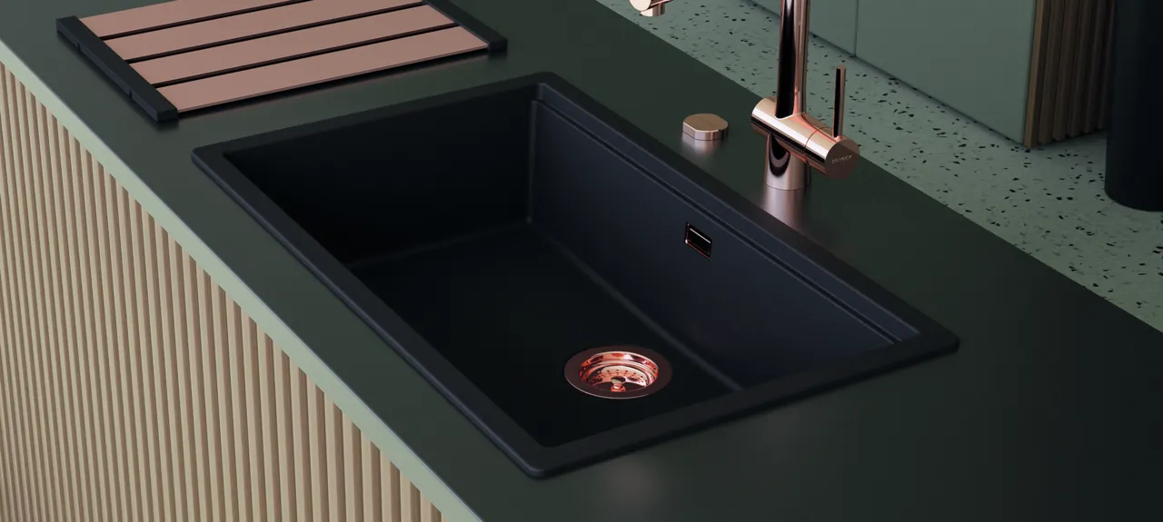 Obrázok Drez KIRUNA N-100XL DUSK Horné uloženie