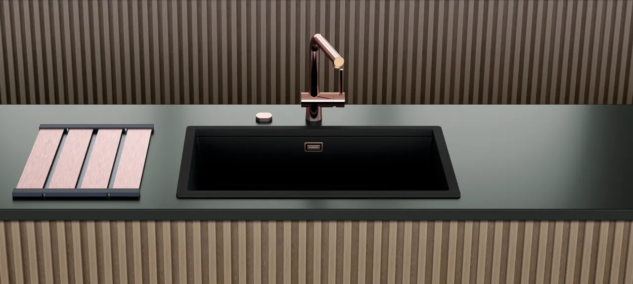 Obrázok Drez KIRUNA N-100XL NIGHT Spodné uloženie