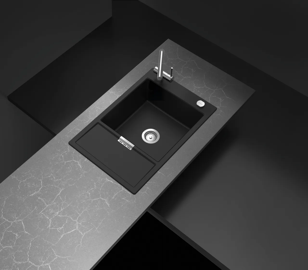 Obrázok Drez MONO D-100XS DUSK Spodné uloženie